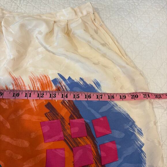 VTG UMI COLLECTIONS BY ANNE GRIMINS Maxi Pencil Skirt Cream Sz6 Disco 70s 80s - Picture 7 of 7